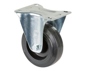 BS Rollen Roulette fixe BS Rollen, bandage élastique noir Ø 100 mm Quantité:1