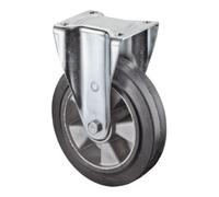 BS Rollen Roulette fixe de charge lourde D.roue 250 mm cap.charge 550 kg caoutchouc 138 mm Quantité:1