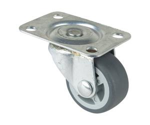 BS Rollen Roulette pivotante D.roue 30 mm cap.charge 20 kg avec plaque de fixation caoutch Quantité:1