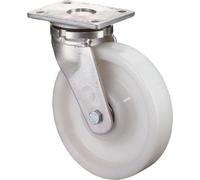 BS Roulettes Roulette pivotante pour charges lourdes diamètre 200mm capacité de charge 1200kg roue en plastique couleur naturelle plaque 138x110mm - RR100.B15.200