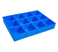 BS-Systems Insetbox C3 BSS Lot de 12 boîtes pour L-BOXX Bleu