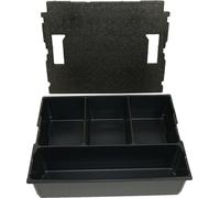BS Systems, plateau pour petites pièces, 4 compartiments avec couvercle pour L-Boxx 136