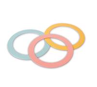 BS Toys Anneaux de jonglage - Ensemble de 3 Anneaux en bioplastique - Développe la Coordination et Les compétences motrices