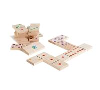 Buitenspeel- Dominos en Bois de Couleur, GA278, Multicouleur, Taglia Unica
