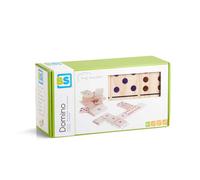 BS TOYS-Jeu de dominos en bois coloré grand format