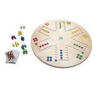 BS Toys jeu de société 3-en-1 Keezen/Goose board 45 cm bois 30 pièces Multicolore G