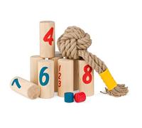 BS Toys - Jeu de stratégie Knapsack - 7 poteaux, 2 pions & 1 nœud - 2-6 Joueurs - Dès 8 Ans