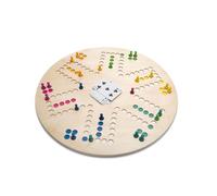 BS Toys Jeu De Toc & Jeu De L'Oie - 3 Jeux En 1 - Jeu De Société En Famille - Éducatif Et Ludique - Heures De Divertissement - Multicolor - 47,5×45,8×2,5 Cm
