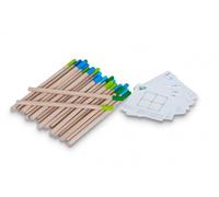 BS Toys Match Puzzle 54 pièces - pour les enfants à partir de 6 ans avec 24 grandes barres en bois et différents niveaux de difficulté