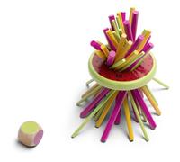 BS Toys – Jeu d'adresse Mikado Melone – Bois 32 pièces Multicolore, Melon mobile, Dès 5 ans