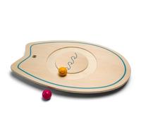 BS Toys – Planche d'équilibre en bois – Jeu éducatif, 1 planche et 5 balles, dès 4 ans