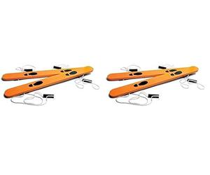 BS Toys Ski De Fond - Entraînement De L'Équilibre pour Enfants Et Adultes - Ensemble De Skis en Bois pour Une Marche Coordonnée - Amusant À L'Intérieur Et À L'Extérieur - A Partir De 3 Ans - Marron