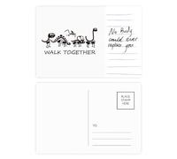 bs Walk Friends Carte postale art déco pour personne importante anniversaire