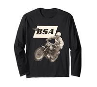 BSA Moto Jeff Smith 500cc Moto Racer Manche Longue
