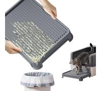 Bsadne Rampe pour Chat, Boîte à Litière surélevée.Rampe pour Litière de Chat, Lavable, Filtre. Mesure 14"x10"x2.5". Parfait pour Petits et Vieux Chats