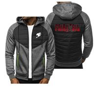 BSapp Sweat À Capuche Entièrement Zippé pour Hommes pour Fairy Tail Imprimé Veste Décontractée Cardigan À Manches Longues en Polaire - Cadeau pour Adolescent- Dark Gray||L