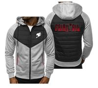 BSapp Sweat À Capuche Entièrement Zippé pour Hommes pour Fairy Tail Imprimé Veste Décontractée Cardigan À Manches Longues en Polaire - Cadeau pour Adolescent-Light Gray||L