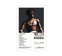 BSapp Travis Scott « Rodeo » Couverture de l'album Poster 3 sur toile Décoration murale pour salon, chambre à coucher 30 x 45 cm