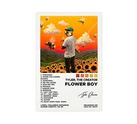 BSapp Tyler, The Creator Poster de couverture de l'album Flower Boy - 1 affiche sur toile - Décoration de chambre à coucher, bureau, chambre - Cadeau - 30 x 45 cm