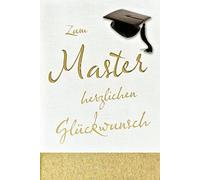 bsb 631108-2 Carte de vœux pour chapeau de maître avec enveloppe de texte Crème