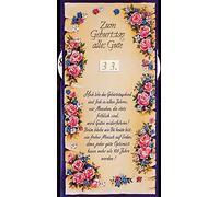 bsb Carte d'anniversaire, vœux d'anniversaire, vitesse de rotation, motif vigne de roses avec texte