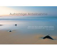 bsb Carte de condoléances pour funérailles - Plage - Avec enveloppe