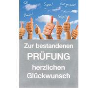 BSB Carte de félicitations pour la réussite d'un examen - Pouce vers le haut - Avec enveloppe