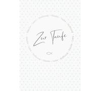 bsb Carte de vœux pour baptême avec inscription en allemand « Zur Baptême » au design élégant.