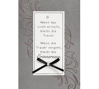 bsb Perleberg Carte de condoléances Lifestyle Collection - Cartes de condoléances avec enveloppe - Cartes de remerciement de qualité supérieure pour le deuil - 11,6 x 16,6 cm