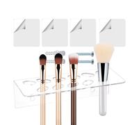 Bsbkoj Acrylic Scissor Holder, Wall Mount Shear Rack, 7.48x3.46x2.17 Inches Stand with 11 Holes, Clear Organizer, Vertical Bracket with Sleek Style, Hair Cutter Supply for Salon