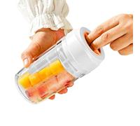 Bsbkoj Bac à glaçons pour cocktails, grande capacité, 8 compartiments, sans contact, bac de rangement en forme de cube | pour whisky, bourbon, jus, bière, lait, congélateur, maison, bureau, camping