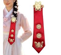 Bsbkoj Bandeau coréen Hanbok - Rétro traditionnel ethnique papillon et fleurs - Bandeau coréen Hanbok pour femme - Pour les spectacles sur scène et les spectacles ainsi que pour