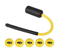 Bsbkoj Batte de corde portable, outil d'entraînement de softball, bâton rythmique de 30,5 x 6,1 cm avec poignée douce, cordon en nylon durable, équipement athlétique avec style flexible, aide à