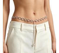 Bsbkoj Boho Star Waist Chain, Hollow Metal Body Jewelry Belt, Adjustable Size Chain with Lightweight Build, Polished Alloy Waist Accessory, Fashion Belt with, Women Jewelry for Party Outfit