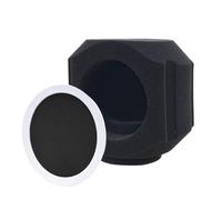 Bsbkoj Bouclier d'isolation pour microphone, protection insonorisante, protection polyvalente de 14,5 cm avec filtre, couverture insonorisée portable pour podcasting, chant, rappel, studio à domicile
