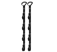 Bsbkoj Cable Holder for Garage, Heavy Duty Strap, 38x2 inch Hanger with Hook, Adjustable Nylon Buckle, Secure Cable Binder with Reinforced Stitching, Rope Storage for Garage and Tool