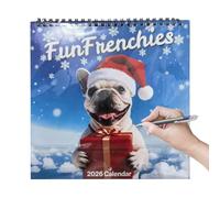 Bsbkoj Calendrier 2026 - Joli planificateur mensuel de Noël | Calendrier de bureau mural en papier épais, pour planifier des choses à faire, notes, décoration d'intérieur, porche, salle de classe