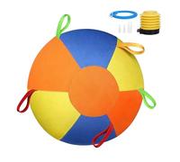 Bsbkoj Calming Jumbo Balle gonflable pour chiens résistante à la déchirure Grande balle gonflable robuste pour l'extérieur Exercice interactif Haute visibilité Bleu avec style Heavy Duty Jouet pour