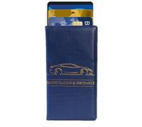 Bsbkoj Car Registration Holder, Insurance Holders, Adorable Driver Document Pouch Organizer, Car Interior Accessories Wallet for License, Cards, Vehicles Papers, 9.45x5.12 inches