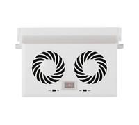 Bsbkoj Car Solar, Window Fan Double Head Ventilation Cooling System Easy Install Solar Powered Vehicle Fan Air Circulator for Front Back Seat SUV Truck Sedan Summer Heat Travel Comfort Accessory