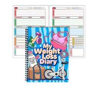 Bsbkoj Carnet de Suivi Minceur pour Femme, Journal De Fitness 12 Semaines, Carnet Interactif de 12 Semaines pour Fitness, Régime, Alimentation, Entraînement à Domicile, Salle de Sport, Course et