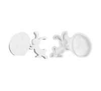 Bsbkoj Casting en silicone Easter Bunny - Moule à bougie - Statue de lapin avec fonction printemps - Ornement flexible en résine - Sculpture douce avec style artistique - Artisanat décoratif pour la