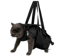 Bsbkoj Cat Grooming Bag, Waterproof Nylon Adjustable Anti-Scratch Cat Bag for Nail Trimming, Bathing, Teeth Cleaning, and Clipping, Pet Grooming Accessory for Small, Medium, and Large Cats at Home