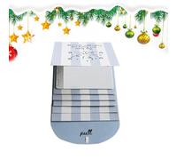 Bsbkoj Christmas Cards Holder - 12 Inches Pull-Out Waterfall Booklet for Holiday Greeting Display, Party Organization with Easy Access, Card Storage for Birthday School Parties Celebration, Red Green