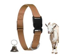 Bsbkoj Collier Cloche pour Vache, Collier Anti-dérapant Réglable pour Chèvre, Collier Cervical avec Boucle À Détachement Rapide Son Clair Design Anti-Perte pour Animaux De Ferme