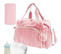 Bsbkoj Diaper Bag, Large Capacity Tote with Pacifier Case, 17.72x9.06x11.81 inches, Reusable Travel Accessories, Baby Needed Organizer for Home, Travel, and Daily Use