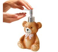 Bsbkoj Distributeur De Savon Vaisselle | 350ml Pot Rechargeable avec Pompe À Lotion Design Ours,Doseur De Savon Liquide pour Salle De Bain | pour Cuisine Salle De Bain Douche Buanderie Déco Maison