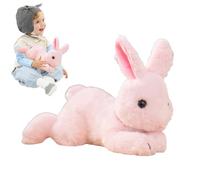 Bsbkoj Easter Bunny Stuffed Animal, Cute Rabbit Hug Throw Pillow, Ultra-Soft, Large Cuddly Bolster with Floppy Ear Style, Holiday Home Decoration for Kids Sofa Bed and Couch