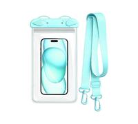 Bsbkoj Étui Étanche pour Téléphone Portable | Pochette Sèche pour Portable avec Cordon,Pochette Téléphone Submersible,pour Natation Plongée Bateau Kayak Piscine Croisière Route Vacances Voyage