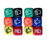 Bsbkoj Finger Guessing Game Dice, Rock Paper Scissor Dice, Finger Guessing Dice Game, 6 Sided Dice Game, Acrylic Finger Guessing Dice, Funny Finger Guessing Dice,Guessing Dice for Friends